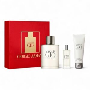 Coffret Acqua Di gio 100ml + 15ml miniature +Gel Douche