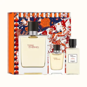 coffret Terre d'Hermès  100 ml+  miniature 12,5 ml + après-rasage 40 ml edt